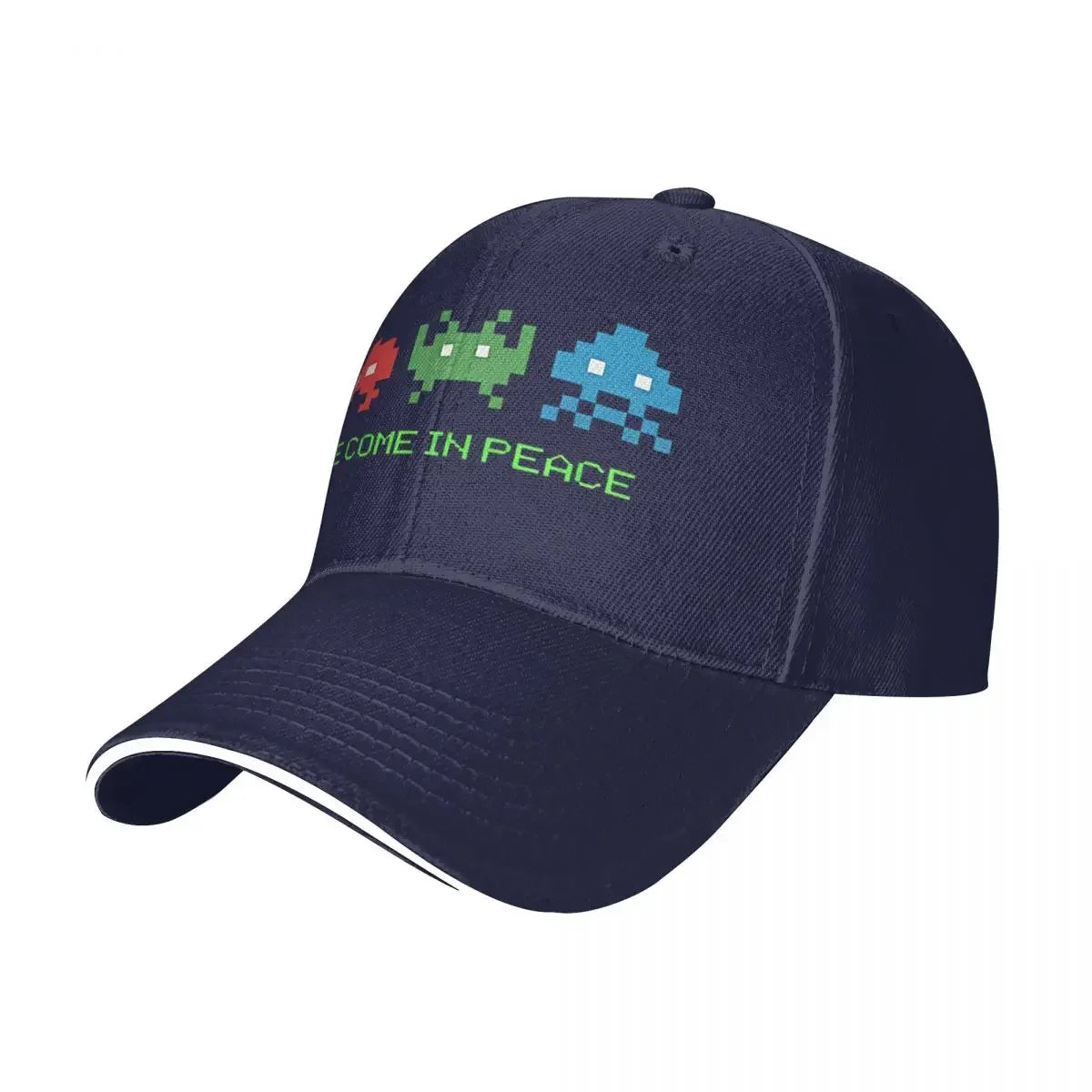 2026 Space Invaders Shooting Video Game We Come In Peace Durable for All Seasons Cap Female Women's Cap Summer 2025