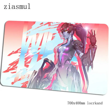 Геймърски пад за мишка Overwatch 700x400x3mm, цветна подложка за бюро за лаптоп, гейминг mousepad, коледен подарък, padmouse за PC геймъри, gamepad мат