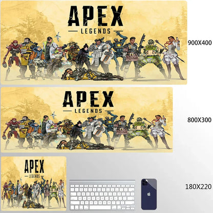 800x300 Apex Legends Mousepad Xxl Funny Unique Desktop Pad Game Mousepad PC Size for large Edge Locking Game Keyboard Pad XL