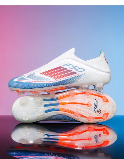 New Men Football Boots ComfortableSoccer Shoes Match Training Boys Non Slip Long Spikes Breathable Adult Cleats Outdoor Sport