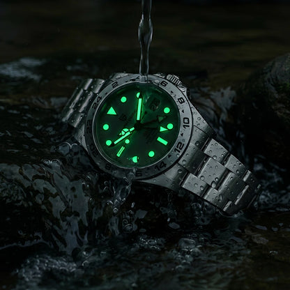 Pagani Design 2026 Nuevo reloj de buceo para hombre 42mm zafiro mecánico automático GMT 100m resistente al agua PD1682
