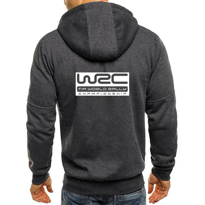 New Spring Autumn Men's World Rally Championship WRC Logo Printing Fashion Hooded Streetwear Casual Zipper High Quality Hoodies