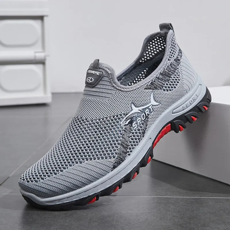 2025 Breathable Hiking Shoes for Men Air Mesh Casual Sneakers Outdoor Lightweight Casual Shoes New Fashion Walking Shoes for Men
