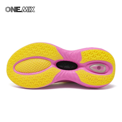 ONEMIX 2026 New Cushioned Running Shoes for Women and Men Lightweight Fashion Outdoor Sneakers Road Sports Shoes Training Jogging Fitness