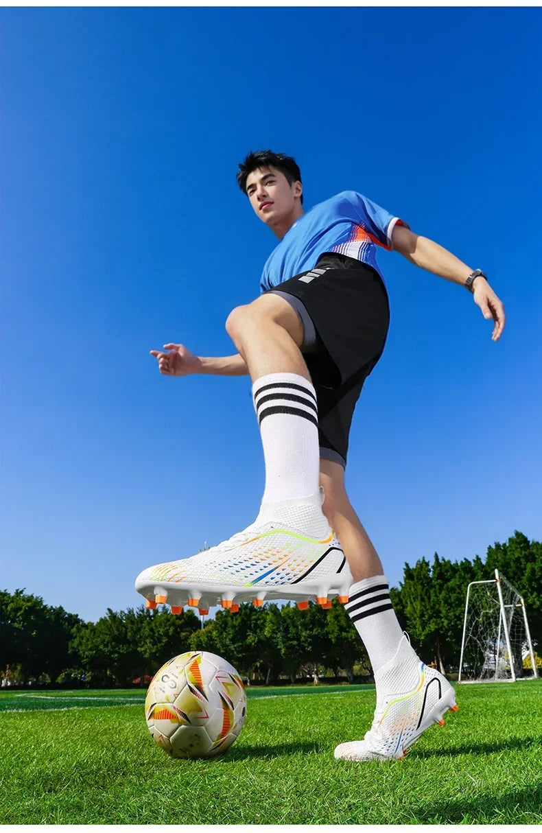 Men's Football Field Boots Ultralight Turf Indoor Society Training Soccer Shoes Cleats for Kids Sneakers TF/FG Football Shoes