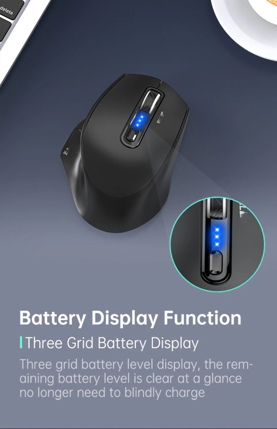 Mouse USB cablato con retroilluminazione RGB, silenzioso, ergonomico e DPI regolabile per desktop, laptop, PC, ufficio, gaming, casa e uso quotidiano al lavoro