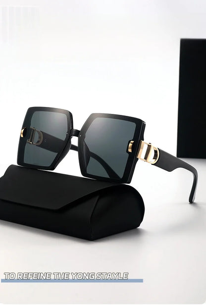2025 new high-end large frame D-mill sunglasses for women(DS-25022)