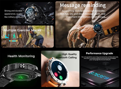 MEVADEN Steel 1.39 inch Men Luxury Smart Watch Bluetooth Call Sport Fitness Tracker Health Monitor Smartwatch for Male MD52