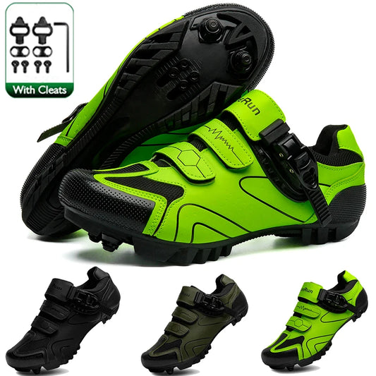 Neutral MTB Cycling Shoes, Compatible With Pelaton Road Cycling Shoes, Men's Cycling Sports Shoes, Reflective Strip Design