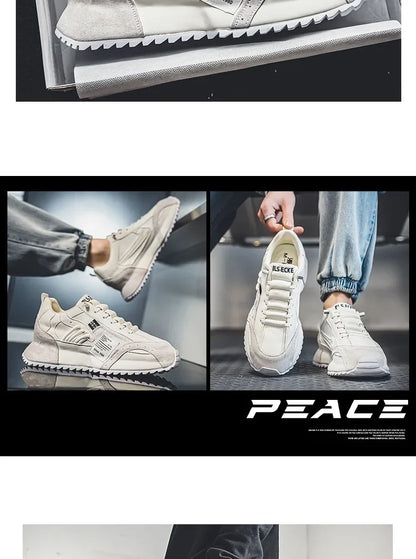 Men's Luxury Sneakers Sports Moccasins Chunky Casual Comfortable Breathable Trendy Designer Personality Shoes