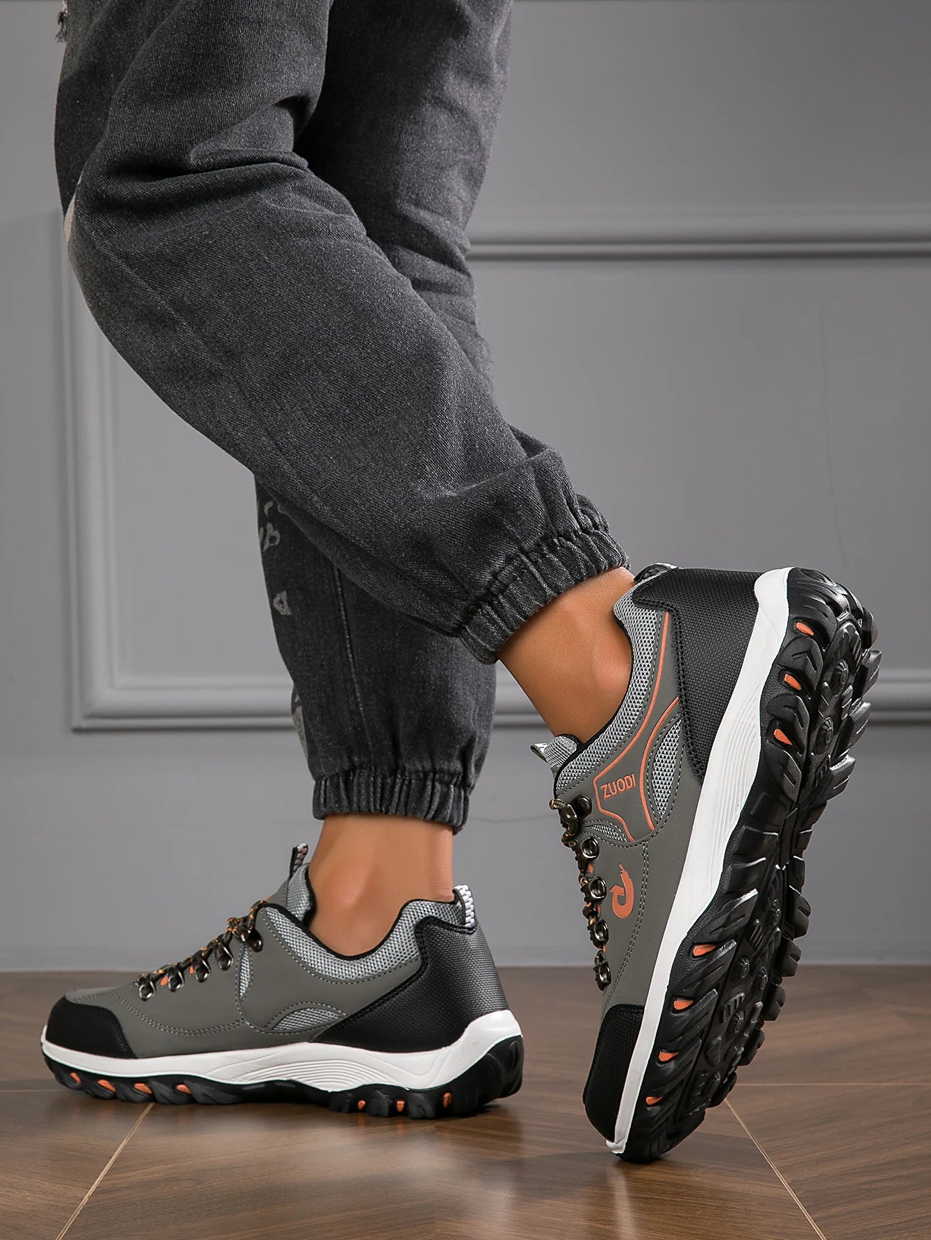 Zapatillas de senderismo para hombre nuevas, transpirables, ultraligeras y antideslizantes, para deportes al aire libre, camping y running
