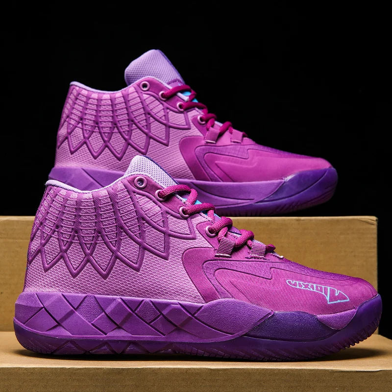 Youth Basketball Shoes for Actual Combat, Outdoor Comfortable Cushioning, Wear-Resistant, Fashionable, Breathable, High Quality