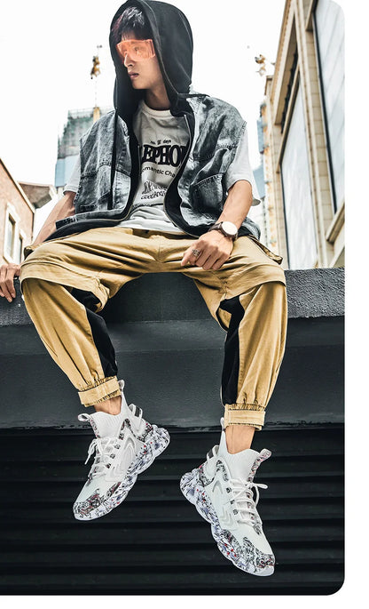 Shoes Men Sneakers Male Casual Men's Shoes Tennis Luxury Shoes Trainer Race Breathable Shoes Fashion Loafers Running Shoes for Men