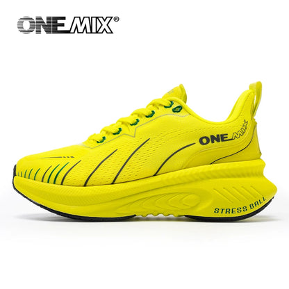 ONEMIX Nuove scarpe da running ammortizzate da uomo, adatte a runner pesanti, stringate, sportive da donna, antiscivolo, outdoor, sneakers atletiche da uomo
