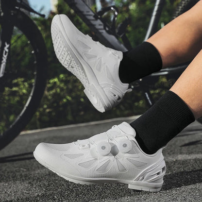 Men's Non-Locking Mountain Bike Shoes Without Cleats Road Bicycle RB Speed Non-Cleat Cycling Shoes Sneakers Flat Pedal MTB Women