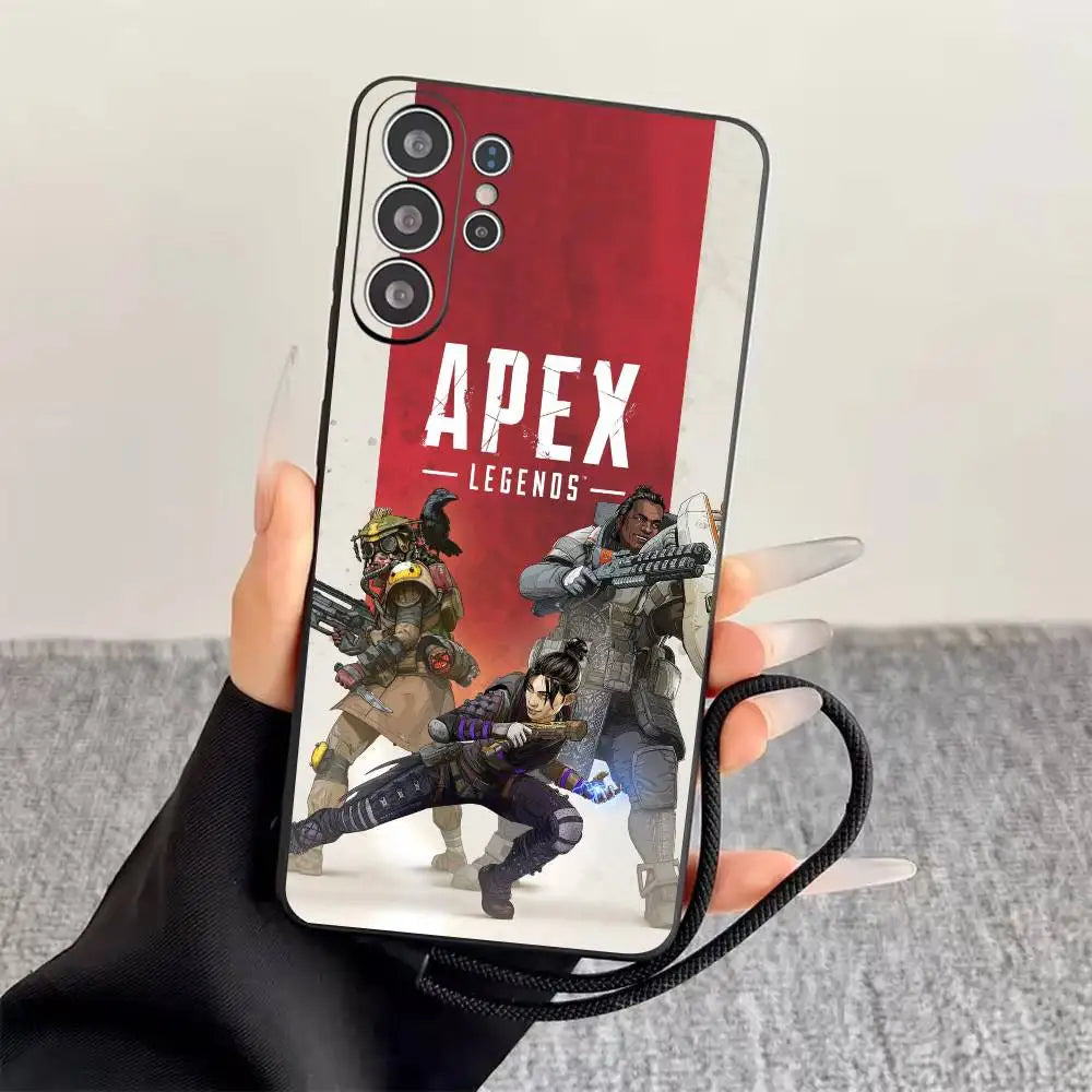 Apex Legends  Phone Case Black Silicone Soft For Samsung S25,S24,S21,S22,S23,S30,Ultra,S20,Plus,Fe,Lite