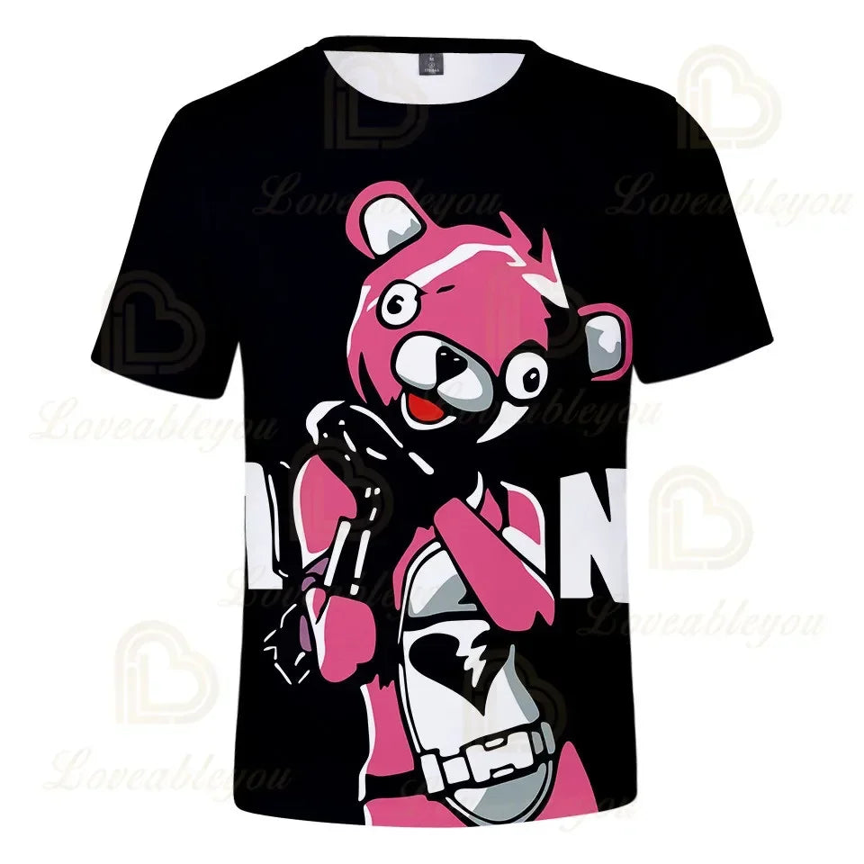 Camiseta 3D Red Jade Fortnite Anime Battle Royale para hombre, mujer y niños - Camiseta Pelly, regalo de cumpleaños para niñas y niños
