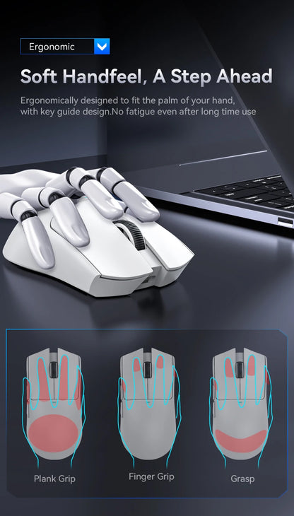 ATTACK SHARK X11 Tri-Mode Lightweight Gaming Mouse with PAW3311, 22000DPI, 400IPS, 40G, 59g, Magnetic Fast Charging, RGB Backlight
