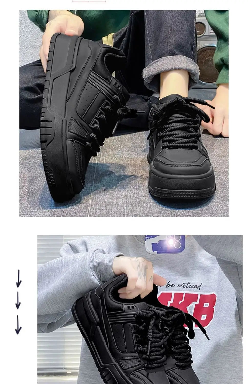 Men's Sneakers Jogging Shoes New Fashion Platform Shoes Men Outdoor Designer Trainers Breathable Running Sneakers Men's Tenis Shoe