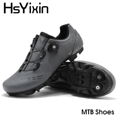 MTB Cycling Shoes Breathable Men’s and Women’s Off-Road Mountain Bike Cycling Shoes Self-Locking Speed Mountain Bike Pedal Shoes