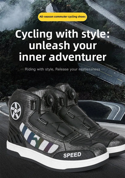 Motorcycle Professional Protective Riding Boots Four Season New Fashion Breathable Anti-Slip Men's Outdoor Off-Road Riding Shoes