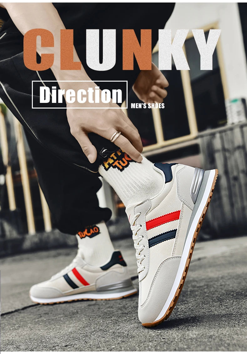 Scarpe da uomo di tendenza Forrest Gump, versatili scarpe sportive e casual da uomo per lo street fashion