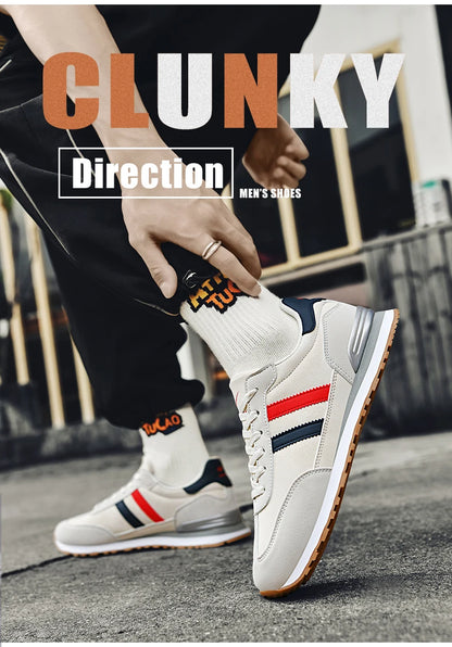 Scarpe da uomo di tendenza Forrest Gump, versatili scarpe sportive e casual da uomo per lo street fashion