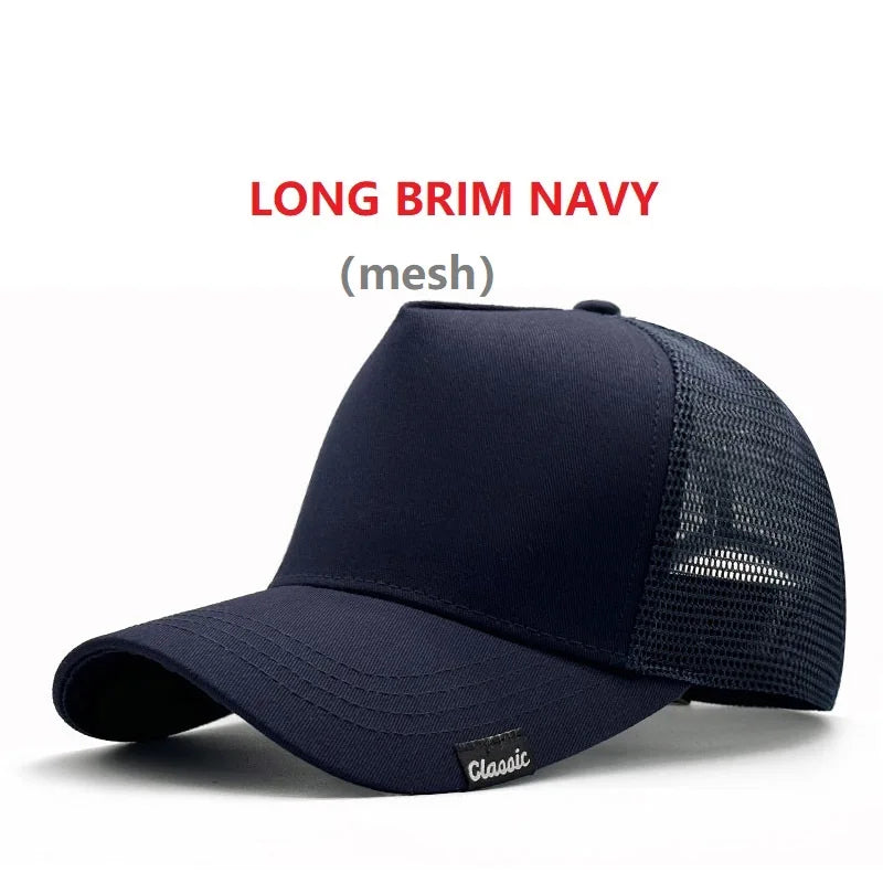 Baseball Hats for Big Head Plus Size Men Women Mesh Outdoors Sport Caps Dad Oversize Trucker Cap 56-60cm 60-65cm