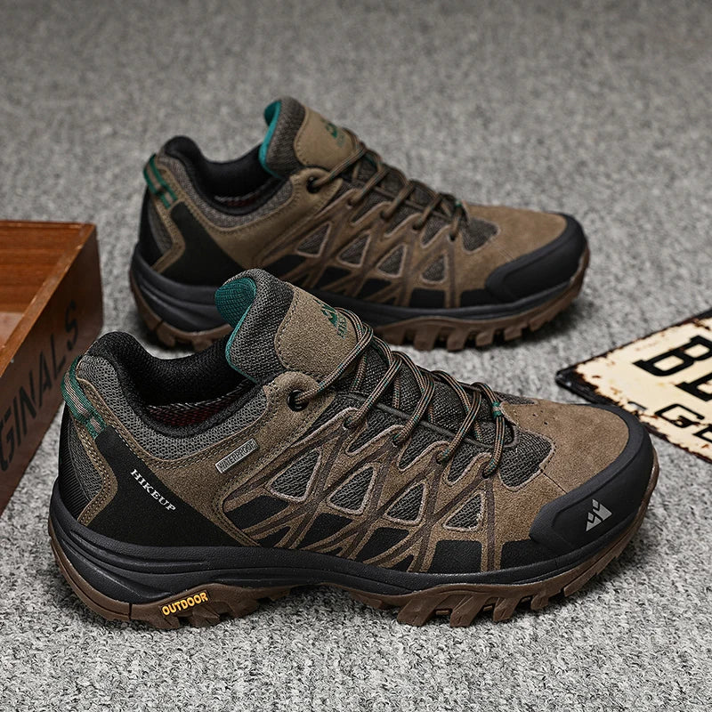 HIKEUP Scarpe outdoor da uomo per escursionismo, sport e tempo libero, scarponcini da trekking in montagna e campeggio, sneaker antiscivolo e resistenti all’usura