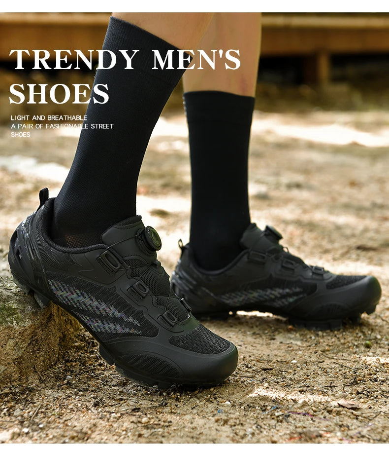 MTB Cycling Shoes for Men and Women T03 Purple Breathable Speed Self-Locking Road Cycling Sports Shoes Outdoor Racing Training Sneakers
