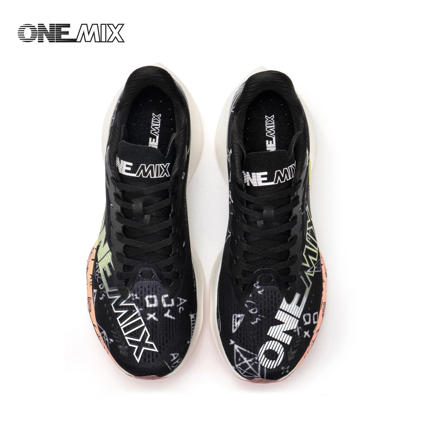 ONEMIX Neue Marathon-Laufschuhe mit Nylon-Carbonplatte, stoßdämpfende Profi-Rennschuhe mit stabiler Unterstützung, ultraleichte Rebound-Sneaker