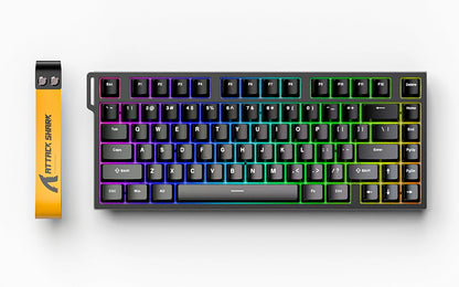 Attack Shark R82HE Wired RGB Magnetic Switch Keyboard, 256K Scan Sampling Rate, 0.005RT Accuracy 8K Return Rate