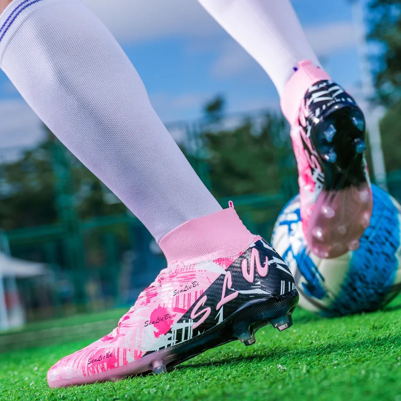 Brand Fashion Football Sneakers for Men and Women Professional Field Boots Big Size 46 Long Spikes Soccer Cleats Men's Football Boots