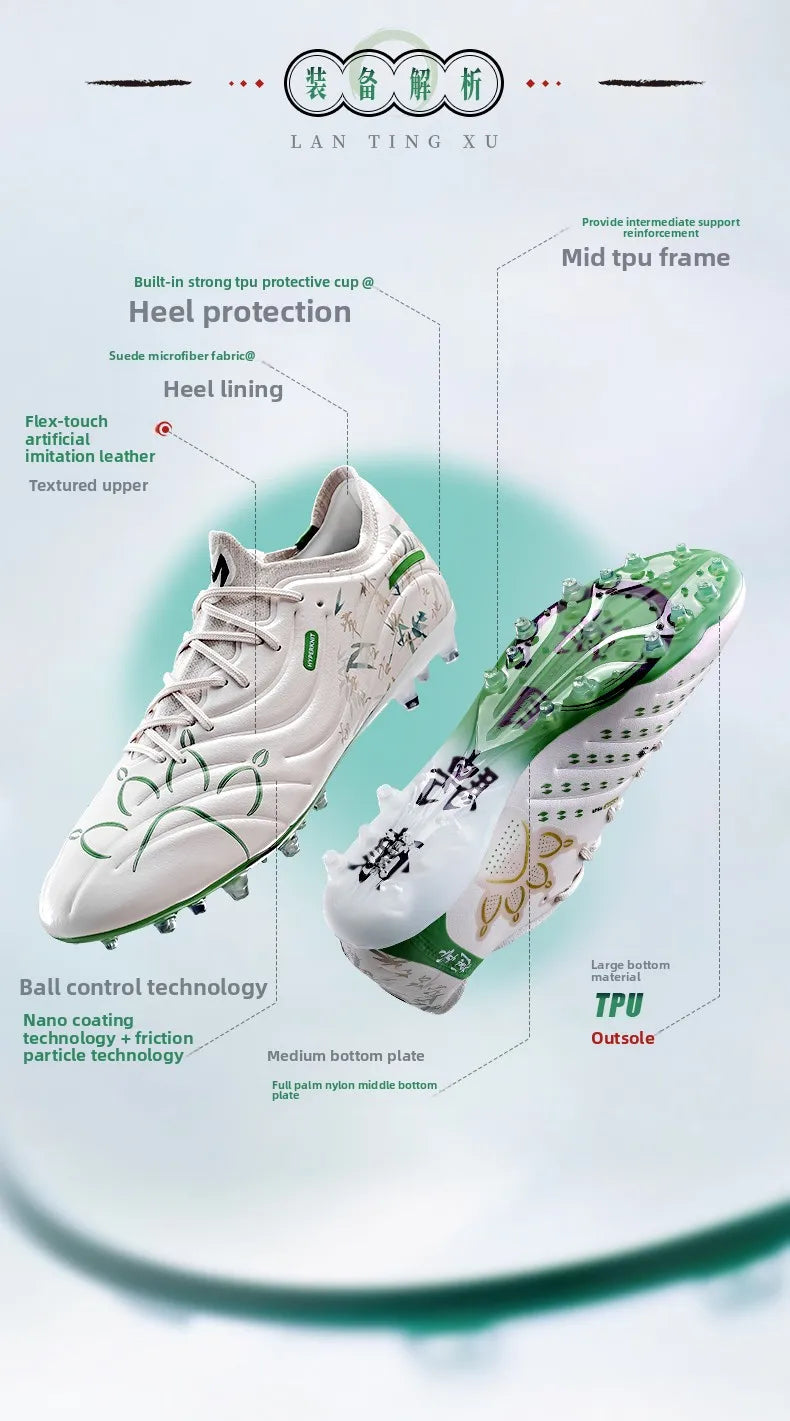 Kelme Men's Football Shoes Adult MG Short Spikes Artificial Turf Training Football Boots Indoor Anti-Slip Soccer Shoes