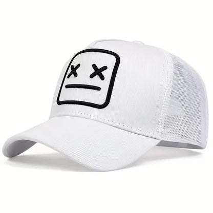 Unisex XX Embroidery Baseball Net Caps Adjustable Casual Hats Spring and Summer Outdoor Sunscreen Hat
