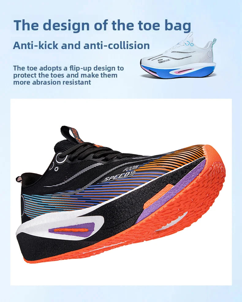 Men's Carbon Board Running Shoes Marathon Long-Distance Running Sports Shoes Support Stable Casual Women's Breathable Running Shoes