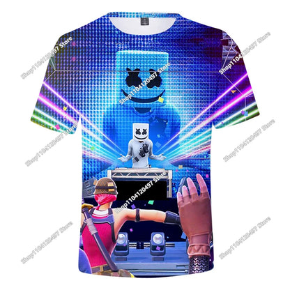 Children's Summer T Shirt Battle Royale Fortnite Hero Victory 3d T-shirt Tees Boys Girls Baby Clothes