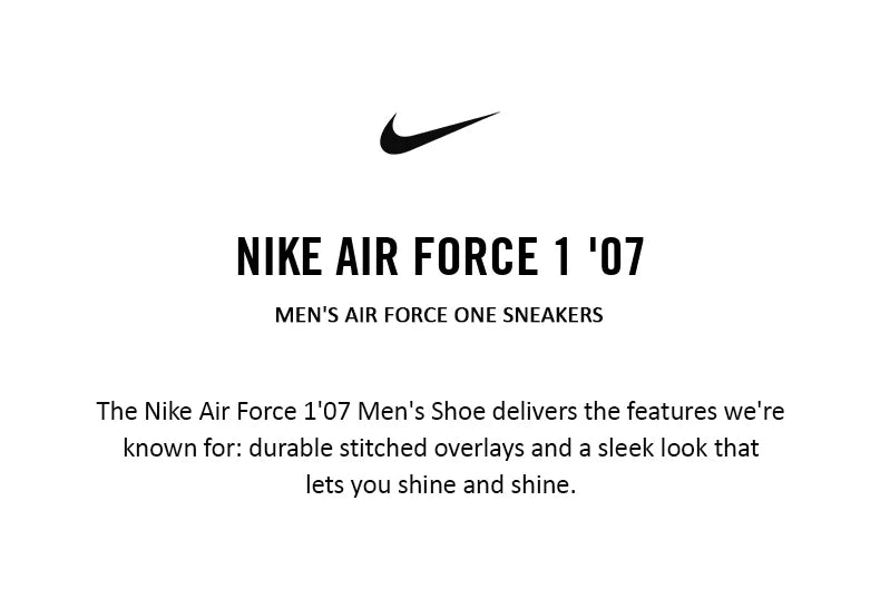 Nike original man and women's shoes new AIR FORCE 1 board shoes classic fashion AF1 casual shoes DD8959-100