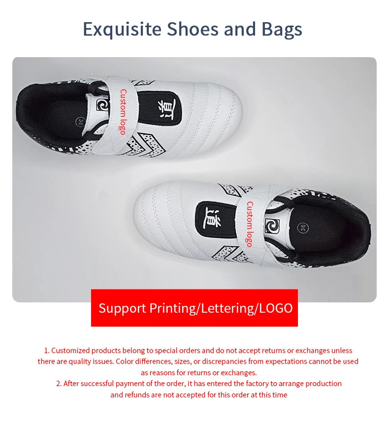 Taekwondo-Schuhe, atmungsaktiv und verschleißfest, für Kickboxen, Kung-Fu und professionelles Tae Kwon Do, Kampfsport-Sneaker für Kinder bis Erwachsene