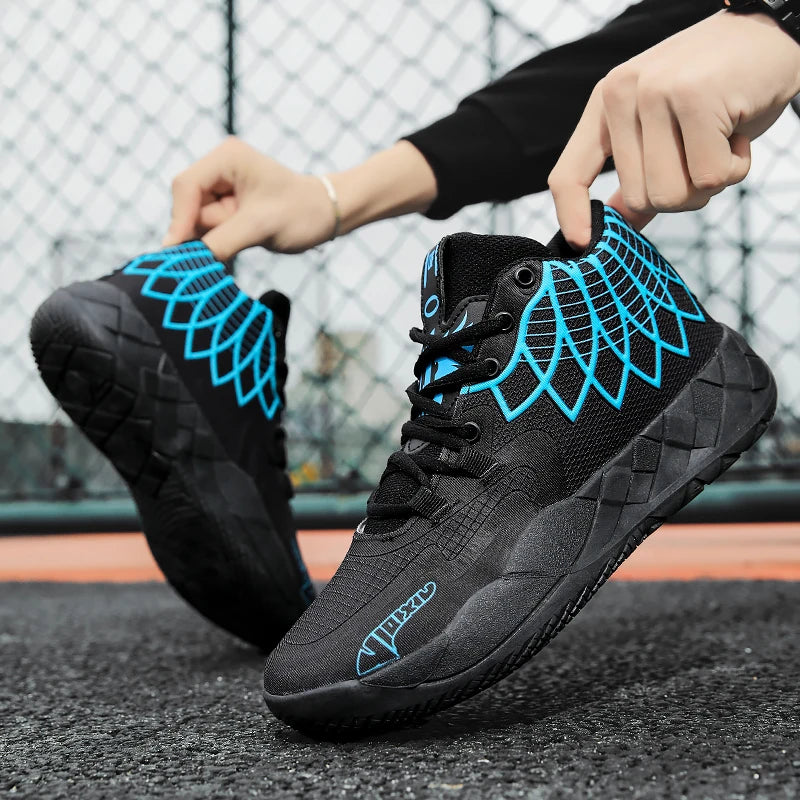 Youth Basketball Shoes for Actual Combat, Outdoor Comfortable Cushioning, Wear-Resistant, Fashionable, Breathable, High Quality
