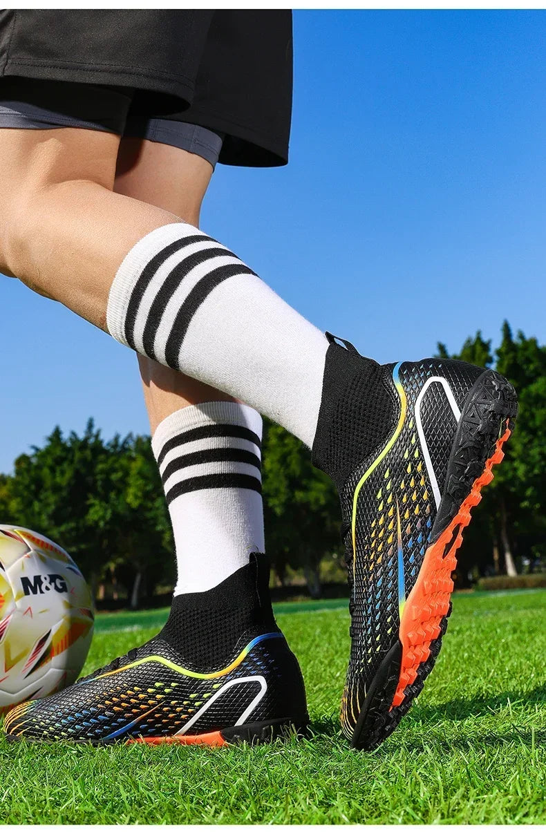 Men's Football Field Boots Ultralight Turf Indoor Society Training Soccer Shoes Cleats for Kids Sneakers TF/FG Football Shoes