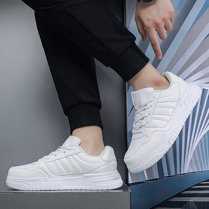 Plus Big Size 50 51 52 Men's Leather Sneakers Casual Sports Shoes Flat Skateboard Shoes Hot Sale for Dropshipping