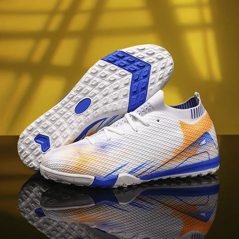 Professional Men's Outdoor FG Football Shoes, Durable Comfortable Training Shoes for Adults and Teenagers, Non-slip Soccer Shoes
