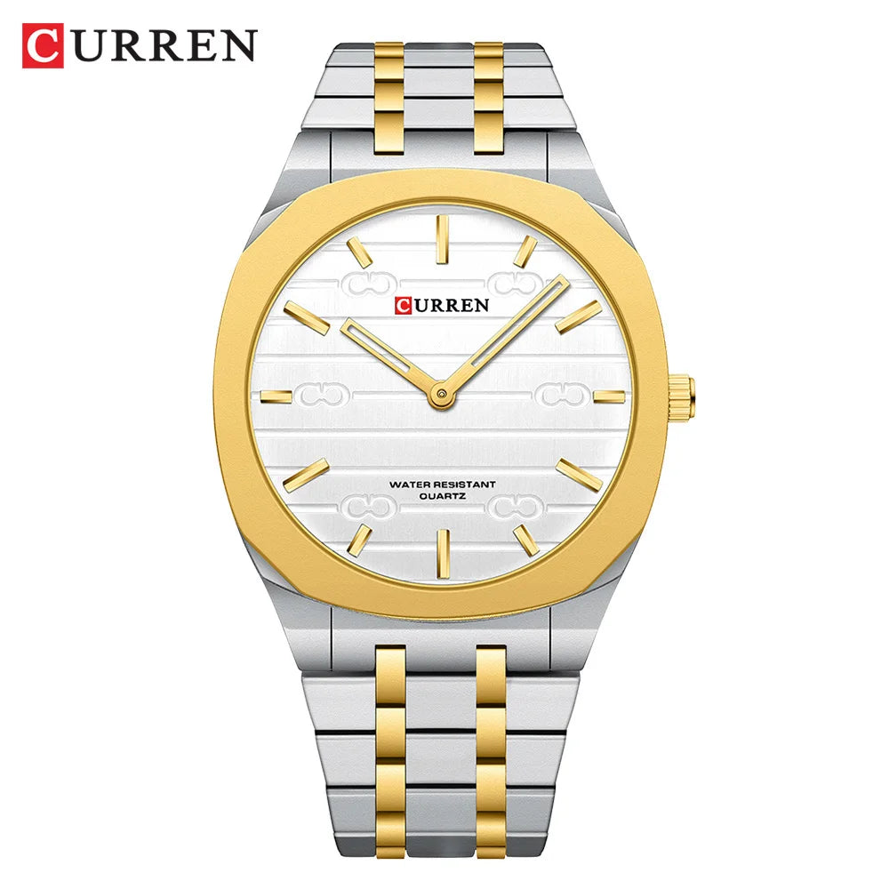 CURREN Top Luxury Brand Quartz Watch Men Stainless steel Strap Military Watches 30ATM Waterproof Wristwatch Relogio Masculino