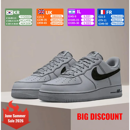 Nike Air Force 1 Men's Anti-Slip, Wear-Resistant, Cushioned, Lightweight, Stylish Casual Classic Sneakers HQ2037-004