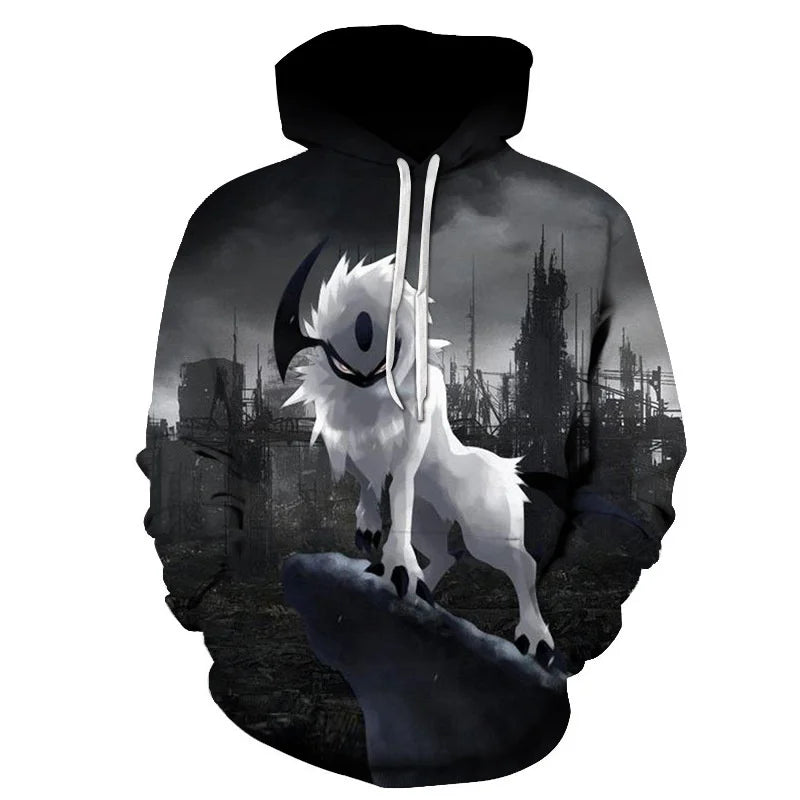2023 Herren-Oversize-Hoodie mit 3D-Wolf- und Tiermotiv, wilder Krieger, modisches Sweatshirt, locker sitzender Streetwear-Trainingsanzug für Fitness