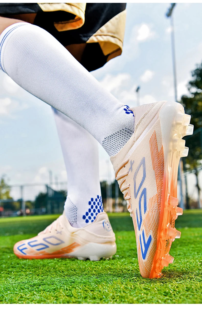 New Men's Soccer Shoes High-Quality Cleats Football Boots Sneakers Hot-Selling Indoor Futsal Non-Slip Match Grass High-Top Outdoor