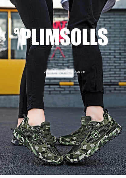 Men’s Camouflage Breathable Sports Shoes Comfortable Non-Slip Soft-Soled Shoes Suitable for Outdoor Activities