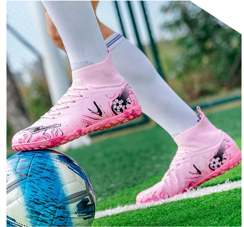 New Men's Professional Soccer Shoes Non-slip Football Boots Unisex Breathable Futsal Sports New Cleats Drop Shipping Ultralight