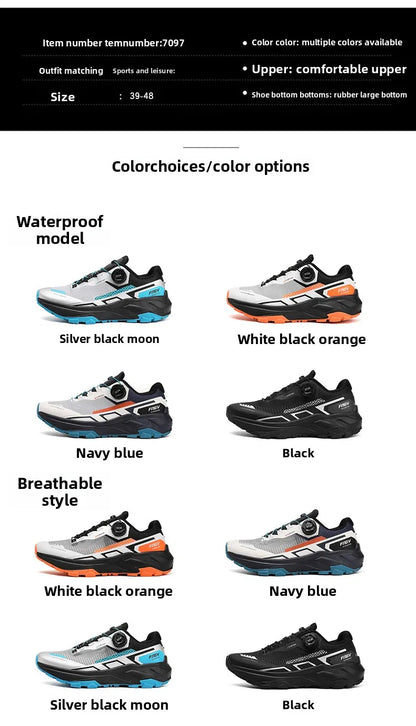 Frühlings- & Sommer-Laufschuhe für Herren – Outdoor-Wanderschuhe, abriebfeste Trailschuhe mit BOA-Verschluss, atmungsaktiver Sport- & Freizeitstil